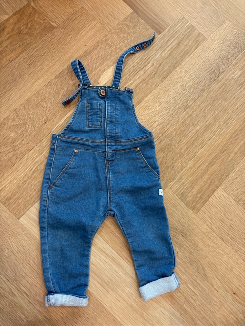 Zara Blue Denim Kids Overalls